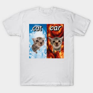 Cat vs Car T-Shirt